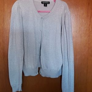 Girls Sparkly Cardigan Sweater
